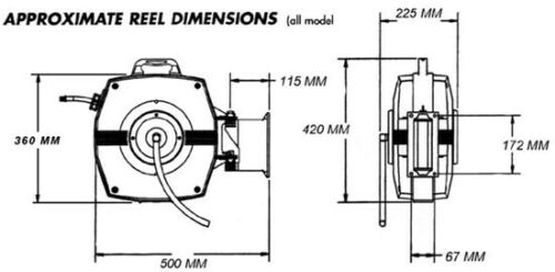 Oxy/Acetylene Twin Hose Reel 5 mm